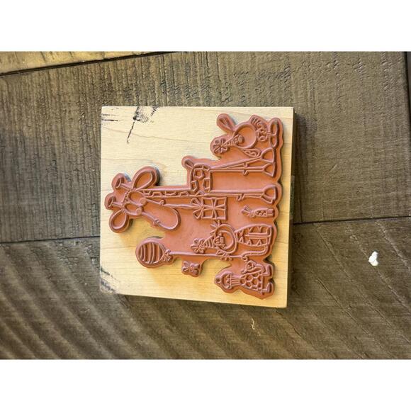 Penny Black Party Animals! 2007 wood block rubber stamp - Picture 6 of 8